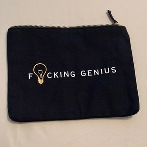 “F*cking Genius” Zippered Pouch